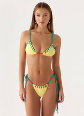 Alvana Bikini Top - Bright Lemon